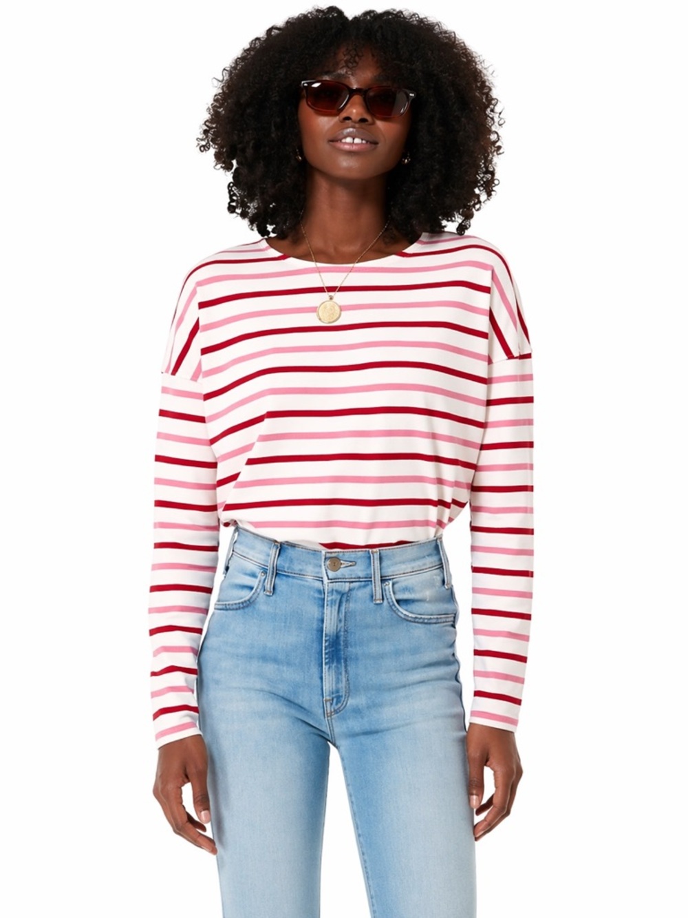 Pomander Place Tuckernuck Hayden Striped Long Sleeve Top – Medium